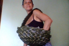 large easter basket, side view