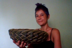 large, round bowl, side view