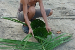 tiered basket chain in progress (oil palm)